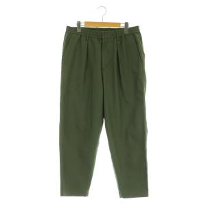 タックトラウザーイージーパンツ ドロスト テーパード 38 カーキ /MY OS SH