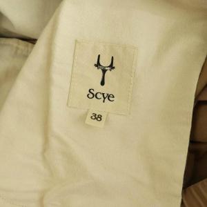 Scye ウルトラギャバジンピーチ+バイオイージーパンツ テーパード 38 ベージュ /MY OS SH