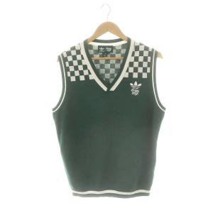 Bogey Boys Golf Vest トップス ベスト Vネック プルオーバー L 緑 グリーン 白