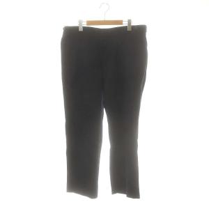 切り替えストレートパンツ スラックス L 紺 ネイビー /AT OS SH