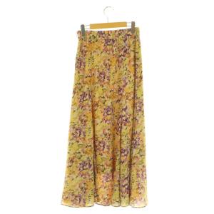 JOURNAL STANDARD L'ESSAGE ヴィンテージデシンプリントマキシフレアスカート ロング F ピンク /MY OS