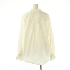 JOURNAL STANDARD relume 23AW コットンポプリンギャザースリーブシャツ 長袖 F ホワイト /HK OS