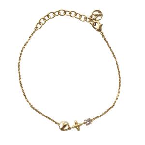 ブレスレット・プティ ルイ モノグラム・フラワー LV サークル ゴールド色 M00374