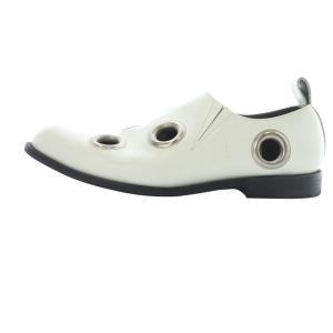 COMME des GARCONS レザー ハトメシューズ 23cm 白 ホワイト /SR12