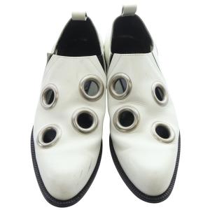 COMME des GARCONS レザー ハトメシューズ 23cm 白 ホワイト /SR12