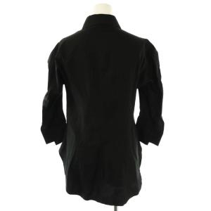 Yohji Yamamoto オープンショルダー 長袖 シャツ 1 ブラック /HK OS