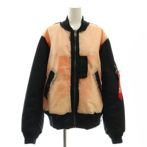 DETACHED FLIGHT JACKET フライトジャケット ブルゾン 切替 46 ブラック オレンジ