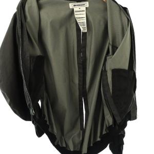 ANREALAGE ジップアップブルゾン ジャケット 薄手 00 ダークグレー ブラック /DO OS