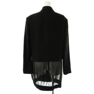 LIMI feu シースルー ダブル テーラードジャケット S ブラック /DF OS