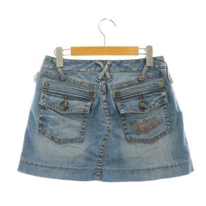 BURBERRY BLUE LABEL ミニ デニムスカート 台形スカート 24 ライトブルー /DF OS