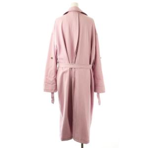 Ameri VINTAGE SOUFFLE OVER COAT トレンチコート スプリングコート ステッチ S ピンク ブラウン /CX