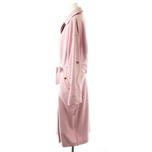 Ameri VINTAGE SOUFFLE OVER COAT トレンチコート スプリングコート ステッチ S ピンク ブラウン /CX