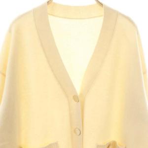 Diagram GRACE CONTINENTAL ウール Vネック カーディガン ニット 36 アイボリー /CX OS