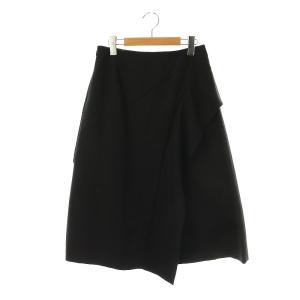 ウール ロングスカート 38 ブラック /HK OS
