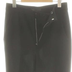 NOBLE 24SS サイドベンツスリムパンツ スラックス 38 ブラック /ES OS