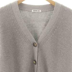 EVERYDAY I LIKE 23SS Co/Si Cropped Cardigan カーディガン ニット Vネック グレー /DF