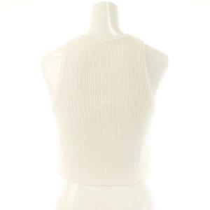 EVERYDAY I LIKE 23SS ALFRED Cropped タンクトップ カットソー ノースリーブ ホワイト /DF OS