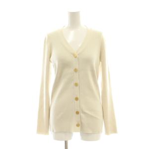 24SS DINER B RIB Vネックカーディガン F アイボリー