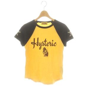 HYSTERIC LOUNGE NYC Tシャツ カットソー ラグランスリーブ FREE 黄色 黒 /MI