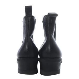 JUNYA WATANABE コムデギャルソン サイドゴアブーツ ショート ポインテッドトゥ レザー S ブラック /YO17 SH