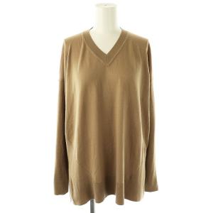 24AW Lawrence Rolly Vネックウールハイゲージニット セーター 長袖 38 茶 ブラウン