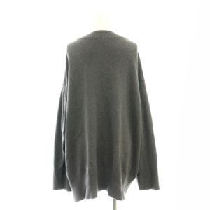 JOURNAL STANDARD 23AW コットンカシミヤビッグカーディガン ニット Vネック グレー /DF OS