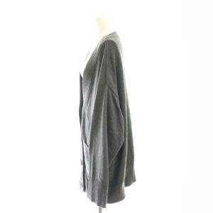 JOURNAL STANDARD 23AW コットンカシミヤビッグカーディガン ニット Vネック グレー /DF OS