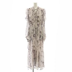 23SS フラワーエスカルゴワンピース ロング 2 紫 パープル /SS OS