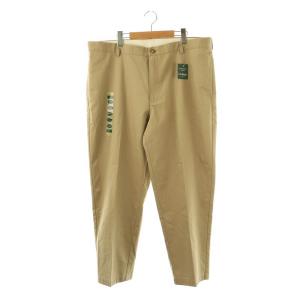 WRINKLE FREE チノパンツ テーパード 40 茶 ブラウン /AT OS