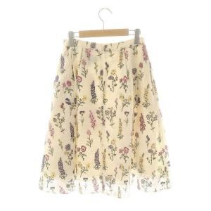 TOCCA NICOLAIBERGMANN BOTANICARCHIVEスカート フレア ミモレ ロング 6 白 ホワイト