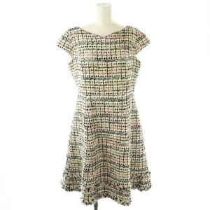 COCO ドレス ワンピース ミモレ ロング 半袖 6 白 ホワイト /AT OS