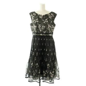 受注生産品 EUSTOMA ドレス ワンピース ロング ノースリーブ 6 ブラック /HK OS