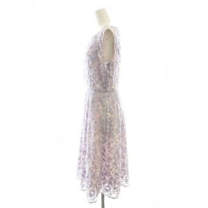 TOCCA STELLA ドレス ワンピース ミモレ ロング ノースリーブ 6 ピンク 紫 パープル /AT OS