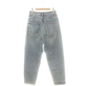 nagonstans テーパードデニムパンツ ジーンズ ハイライズ 34 ブルー /ES OS