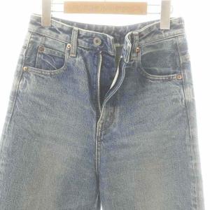 nagonstans テーパードデニムパンツ ジーンズ ハイライズ 34 ブルー /ES OS