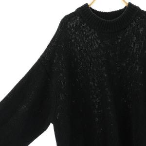 TODAYFUL 25SS Roundhem Linen Knit ニット セーター 長袖 リネン F ブラック /HK