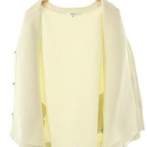 Rirandture 23SS パール釦コーディガン ノーカラージャケット 2 オフホワイト /ES OS