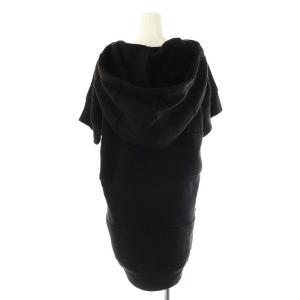 Maison Margiela MM6 半袖 スウェット パーカーワンピース S 黒 /MI OS