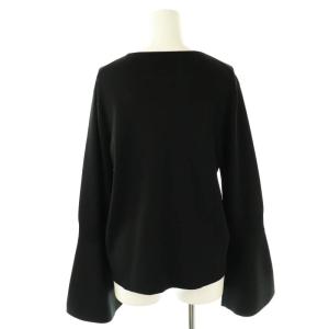 ADORE ベルスリーブニット カットソー 長袖 38 ブラック /DF OS