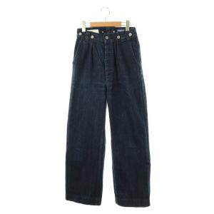 CANTONOVERALLS デニムパンツ ジーンズ ストレート ボタンフライ 26 紺 ネイビー /AT