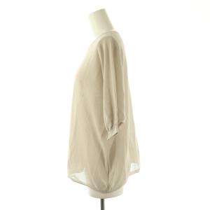 Spick&Span 24SS 天竺ドルマンシアーニット カットソー 五分袖 F グレー 24080200991020 /AT