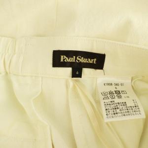 Paul Stuart 近年モデル ドライオックス パンツ ワイド ストレッチ 6 オフホワイト /MY OS