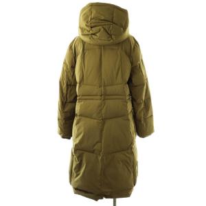 COLE HAAN ゼログランド ロング パッファー フード付き中綿コート L/G カーキ /ES OS