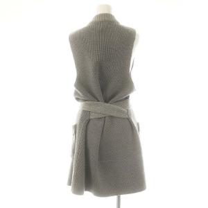 Chloe ウールロングニットジレ ベスト XS グレー /DF OS