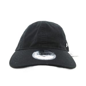 NEW ERA タグ付き 9THIRTY ベーシック ノンウォッシュ キャップ 帽子 刺繍 S/M 黒 ブラック /FT