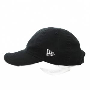 NEW ERA タグ付き 9THIRTY ベーシック ノンウォッシュ キャップ 帽子 刺繍 S/M 黒 ブラック /FT