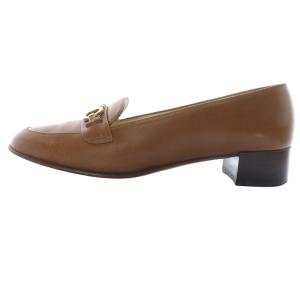 Salvatore Ferragamo ガンチーニビットローファー レザー 6.5 茶色 ブラウン 69311 /SR10