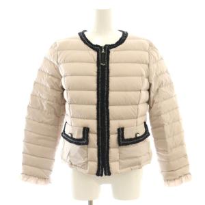 ロイカストレッチノーカラー ダウンジャケット 42 スモークピンク /MI OS