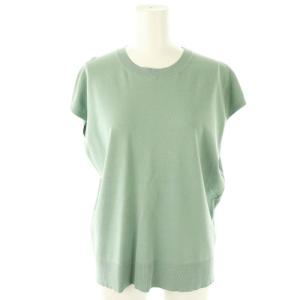 23SS Compact Crepe New Cocoon PO ニット プルオーバー フレンチスリーブ