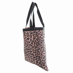 LesportSAC 美品 トートバッグ レオパード柄 ベージュ 黒 ブラック /HO